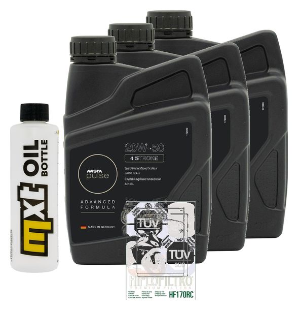 Inspektionspaket 3L 20W-50 + Ölfilter für Harley Davidson FXRS Low River Convert FXRT Sport Glide XL C Sportster 883 / 1340 ccm Bj. 1990 - 2004