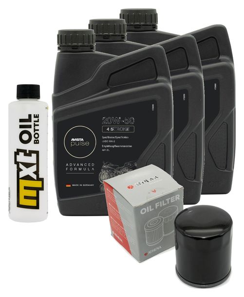 Inspektionspaket 3L 20W-50 + Ölfilter für Harley Davidson FXRS Low River Convert FXRT Sport Glide 1340 ccm Bj. 1992 - 1993