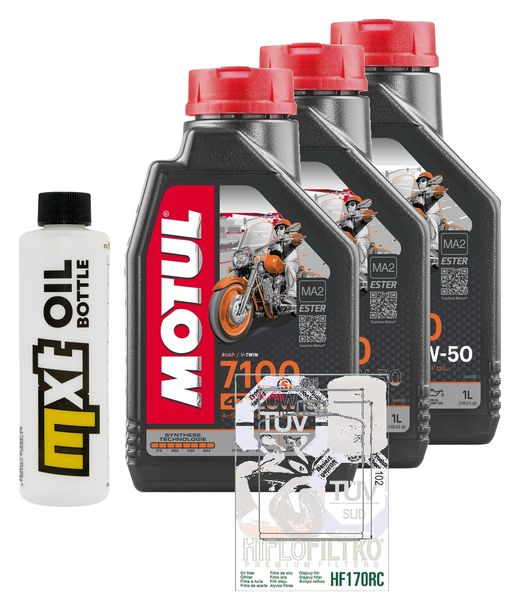 Paquete de inspección 3L 20W-50+filtro de aceite para Harley Davidson FXRT Sport Glide 1340 ccm Año 1987 - 1989