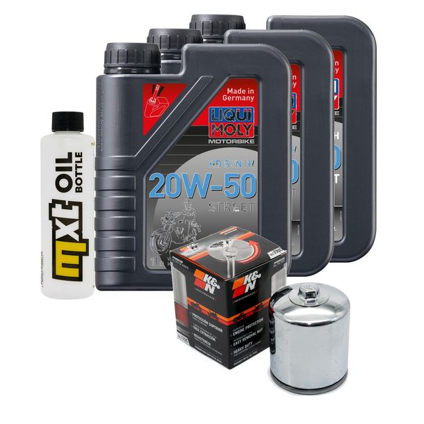 Inspektionspaket 3L 20W-50 + Ölfilter für Harley Davidson XL R Sportster L Super Low N Iron XR 883 / 1200 ccm Bj. 2004 - 2017