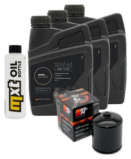 Inspektionspaket 3L 20W-50 + Ölfilter für Harley Davidson XL R Sportster L Super Low N Iron XR 883 / 1200 ccm Bj. 2004 - 2017