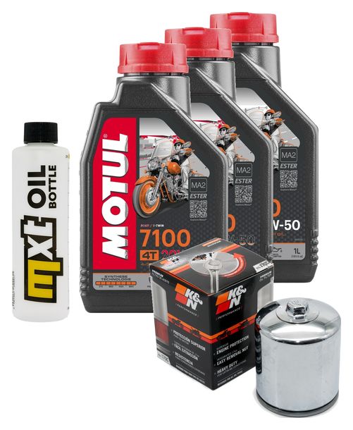 Inspektionspaket 3L 20W-50 + Ölfilter + 2x Zündkerze für Harley Davidson XL N Iron 883 ccm Bj. 2011