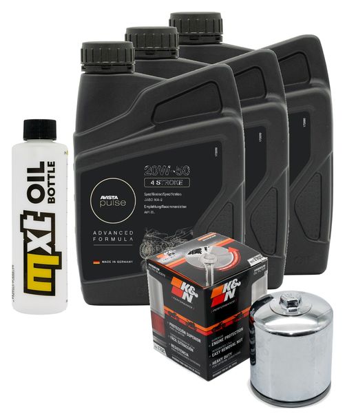 Inspektionspaket 3L 20W-50 + Ölfilter + 2x Zündkerze für Harley Davidson XL N Iron 883 ccm Bj. 2011