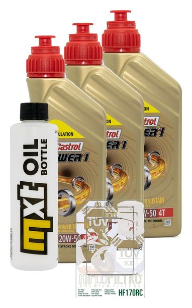 Inspektionspaket 3L 20W-50 + Ölfilter für Harley Davidson XL C R Sportster XLH 883 / 1200 ccm Bj. 1987 - 1997