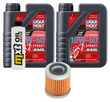 Pacchetto di ispezione 2L 10W-60 + filtro olio per Aprilia SXV RXV 450 / 550 ccm Anno 2006