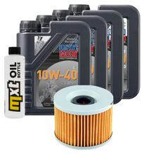 Paquet d'inspection 4L 10W-40 + filtre à huile pour Honda GL Goldwing Gold Wing 1000 - 1200 ccm Année 1976 - 1987