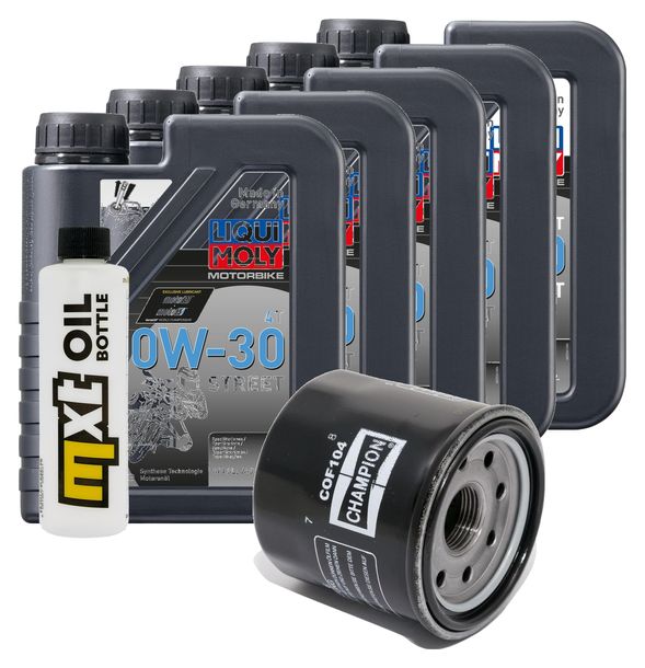 Paquete de inspección 5L 10W-30 + filtro de aceite para Honda GL Gold Wing 1800 ccm Año 2006 - 2016