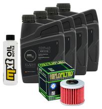Paquet d'inspection 4L 10W-40 + filtre à huile pour Brixton Crossfire, Honda CB SF CMX A Rebel GL Goldwing Yamaha XVS C Bolt 400 - 1800 ccm Année 1974 - 2023