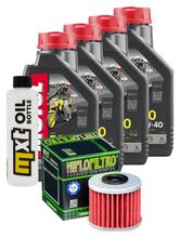 Paquet d'inspection 4L 10W-40 + filtre à huile pour Brixton Crossfire, Honda CB SF CMX A Rebel GL Goldwing Yamaha XVS C Bolt 400 - 1800 ccm Année 1974 - 2023