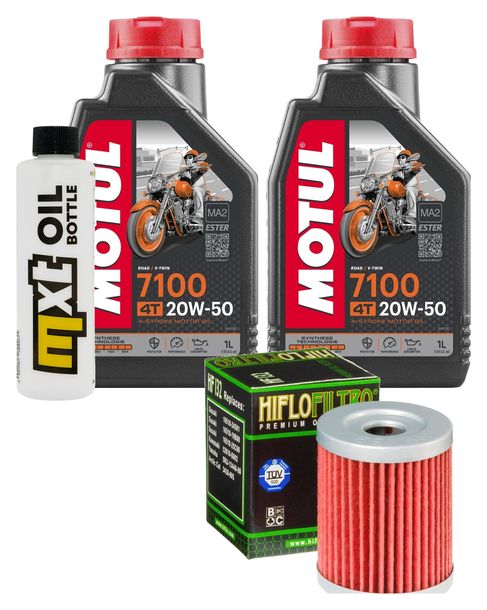 Inspektionspaket 2L 20W-50 + Ölfilter + 1x Zündkerze für Suzuki AN Burgman 400 ccm Bj. 2006
