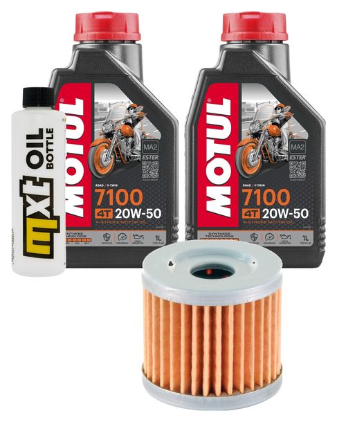 Inspektionspaket 2L 20W-50 + Ölfilter + 1x Zündkerze für Suzuki AN Burgman 400 ccm Bj. 2006