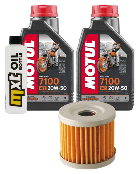 Inspektionspaket 2L 20W-50 + Ölfilter + 1x Zündkerze für Suzuki AN Burgman 400 ccm Bj. 2006