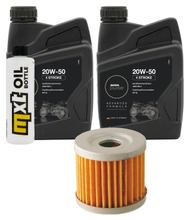 Pacote de Inspeção 2L 20W-50 + Filtro de Óleo + 1x Vela de Ignição para Suzuki AN Burgman 400 ccm Ano 2006