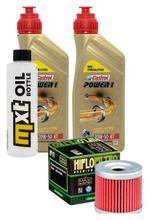 Pacote de Inspeção 2L 20W-50 + Filtro de Óleo + 1x Vela de Ignição para Suzuki AN Burgman 400 ccm Ano 2006