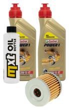 Pacote de Inspeção 2L 20W-50 + Filtro de Óleo + 1x Vela de Ignição para Suzuki AN Burgman 400 ccm Ano 2006
