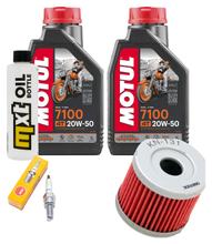 Inspekční balíček 2L 20W-50 + olejový filtr + 1x zapalovací svíčka pro Suzuki AN Burgman 400 ccm r.v. 2006