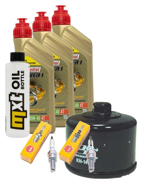 Inspektionspaket 3L 10W-40 + Ölfilter + 2x Zündkerze für Yamaha XP T-Max 530 ccm