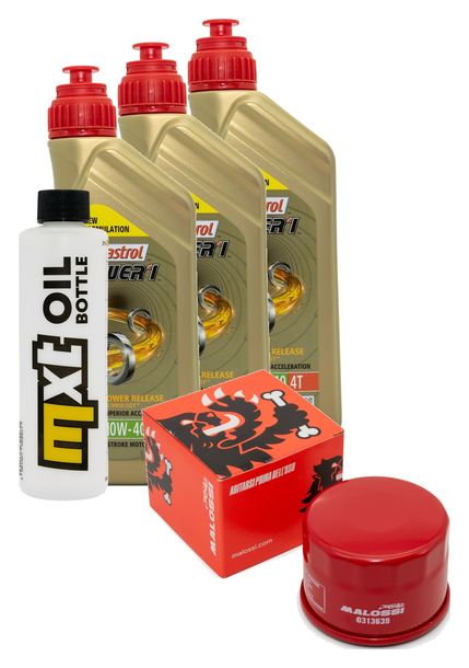 Inspektionspaket 3L 10W-40 + Ölfilter + 2x Zündkerze für Yamaha XP T-Max 530 ccm