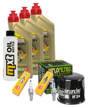 Paquete de inspección 3L 10W-40 + filtro de aceite + 2 bujías para Yamaha XP T-Max 530 ccm