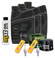 Paquete de inspección 3L 10W-40 + filtro de aceite + 2 bujías para Yamaha XP T-Max 530 ccm