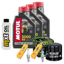 Paquete de inspección 3L 10W-40 + filtro de aceite + 2 bujías para Yamaha XP T-Max 530 ccm
