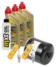 Pacchetto di ispezione 3L 10W-40 + filtro olio + 2x candela per Yamaha XP T-Max 530 ccm