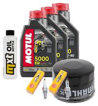 Kit d'inspection 3L 10W-40 + filtre à huile + 2 bougies pour Yamaha XP T-Max 530 ccm