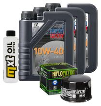 Inspektionspaket 3L 10W-40 + Ölfilter + 2x Zündkerze für Yamaha XP T-Max 530 ccm