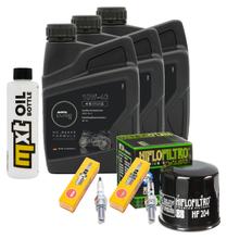 Paquete de inspección 3L 10W-40 + filtro de aceite + 2 bujías para Yamaha XP T-Max 530 ccm