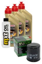 Inspektionspaket 3L 10W-50 + Ölfilter für Honda NTV Revere, Yamaha XJ S Diversion 600 / 650 ccm Bj. 1988 - 1999