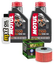 Pacchetto di ispezione 2L 10W-50+filtro olio per Honda NX Dominator 650 ccm Anno 1988 - 2000