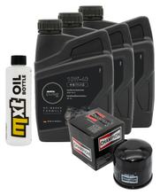 Paquete de inspección 3L 10W-40 con filtro de aceite para Honda VF F F2 R VT C CD GT Custom 500 - 1000 ccm Año 1983 - 1986
