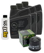 Paquete de inspección 3L 10W-40 con filtro de aceite para Honda VF F F2 R VT C CD GT Custom 500 - 1000 ccm Año 1983 - 1986