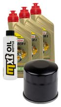 3L 10W-40 inspection package+ oil filter for Honda VF F F2 R VT C CD GT Custom 500 - 1000 ccm Year 1983 - 1986