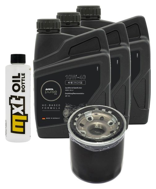 Pacchetto di ispezione 3L 10W-40+filtro olio per Honda VT C C2 Shadow 750 ccm Anno 2003
