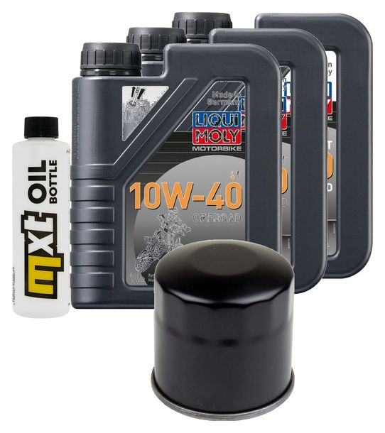 Inspektionspaket 3L 10W-40 + Ölfilter für Honda VT C Shadow 750 ccm Bj. 1988 - 1992