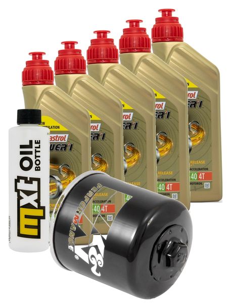 Inspektionspaket 5L 10W-40 + Ölfilter für Honda VTR SP-2 1000 ccm Bj. 2002 - 2006