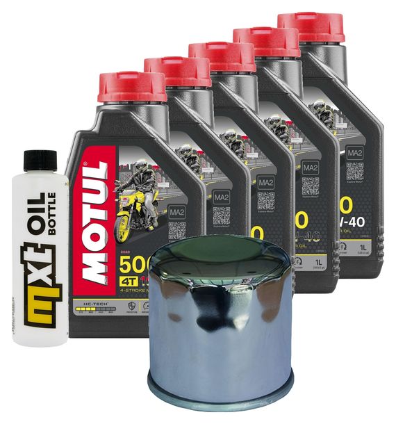 Pacchetto di ispezione 5L 10W-40 + filtro olio per Honda VTR SP-2 1000 ccm Anno 2002 - 2006