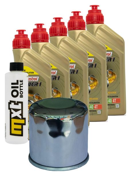 Inspektionspaket 5L 10W-40 + Ölfilter für Honda VTR SP-2 1000 ccm Bj. 2002 - 2006