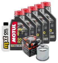 Paquete de inspección 5L 10W-40 + filtro de aceite para Honda VTR SP-2 1000 ccm Año 2002 - 2006
