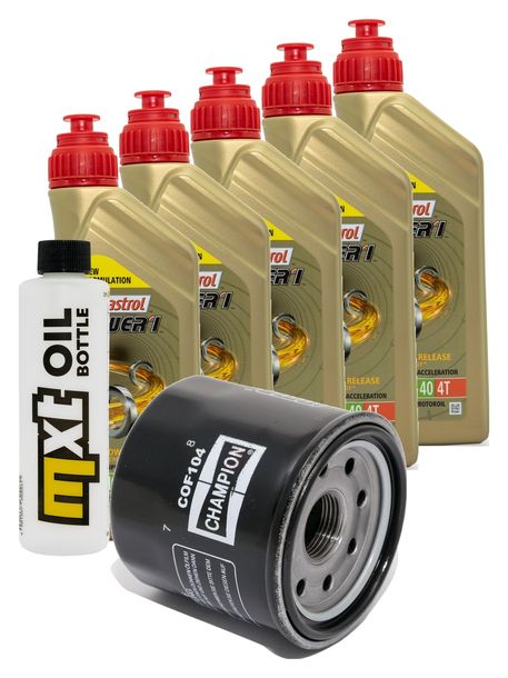 Inspektionspaket 5L 10W-40 + Ölfilter für Honda VTX C 1800 ccm Bj. 2007 - 2008