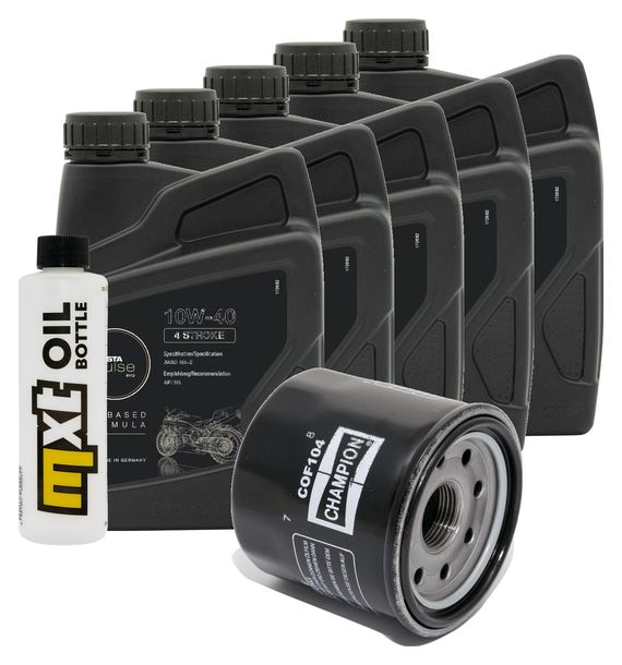 Inspektionspaket 5L 10W-40 + Ölfilter für Honda VTX C 1800 ccm Bj. 2007 - 2008