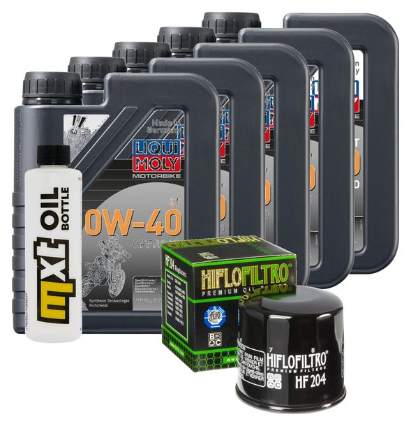 Paquete de inspección 5L 10W-40 + filtro de aceite para Honda VTX C 1800 ccm Año 2007 - 2008