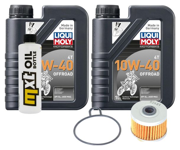 Inspektionspaket 2L 10W-40 + Ölfilter für Honda XL V Varadero 125 ccm Bj. 2001 - 2003