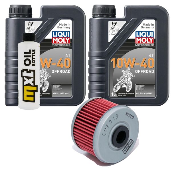 Paquet d'inspection 2L 10W-40+filtre à huile pour Honda XL V Varadero 125 ccm Année 2001 - 2003