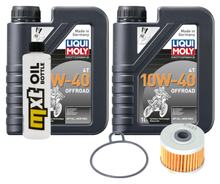 Pacchetto di ispezione 2L 10W-40+filtro olio per Honda XL V Varadero 125 ccm Anno 2001 - 2003