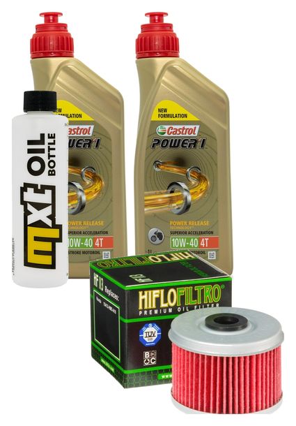 Inspektionspaket 2L 10W-40 + Ölfilter für Honda XL V Varadero 125 ccm Bj. 2004 - 2006