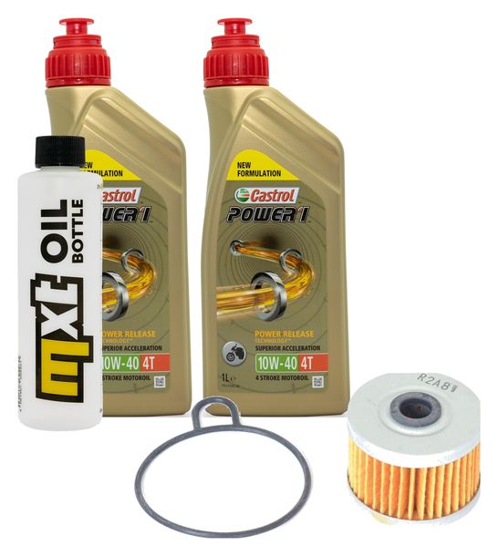 Inspektionspaket 2L 10W-40 + Ölfilter für Honda XL V Varadero 125 ccm Bj. 2004 - 2006