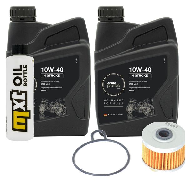 Inspektionspaket 2L 10W-40 + Ölfilter für Honda XL V Varadero 125 ccm Bj. 2004 - 2006