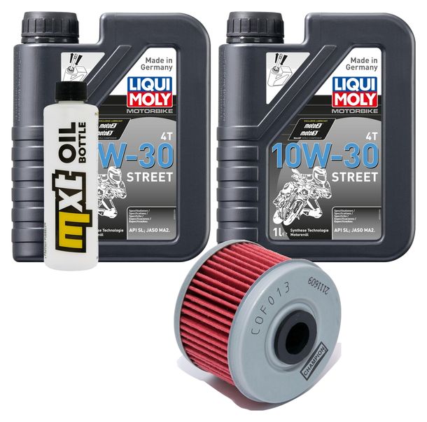 Inspektionspaket 2L 10W-30 + Ölfilter für Honda XL V Varadero 125 ccm Bj. 2012 - 2014